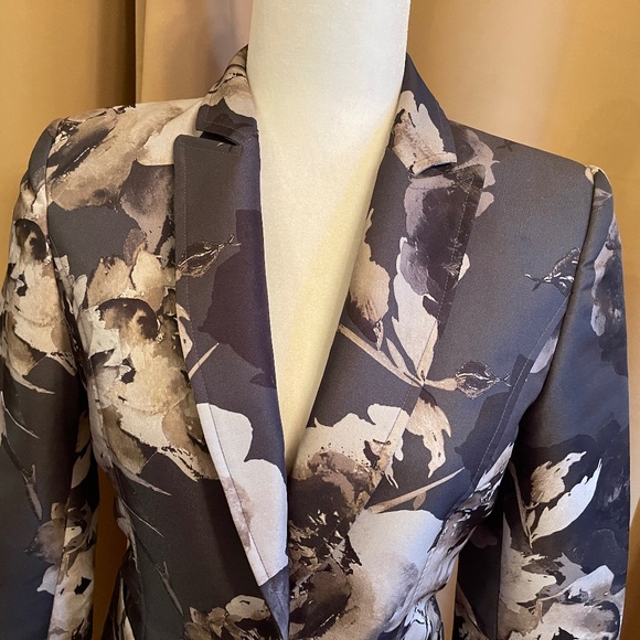 NEW! Craig Taylor One Button Fitted Floral Blazer, Jacket Size 4 - Picture 5 of 11